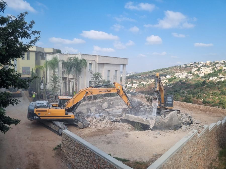 بلدية ام الفحم: خفافيش بن غفير يهدمون بيتًا قيد الإنشاء في حيّ ربزة كيوان في ام الفحم